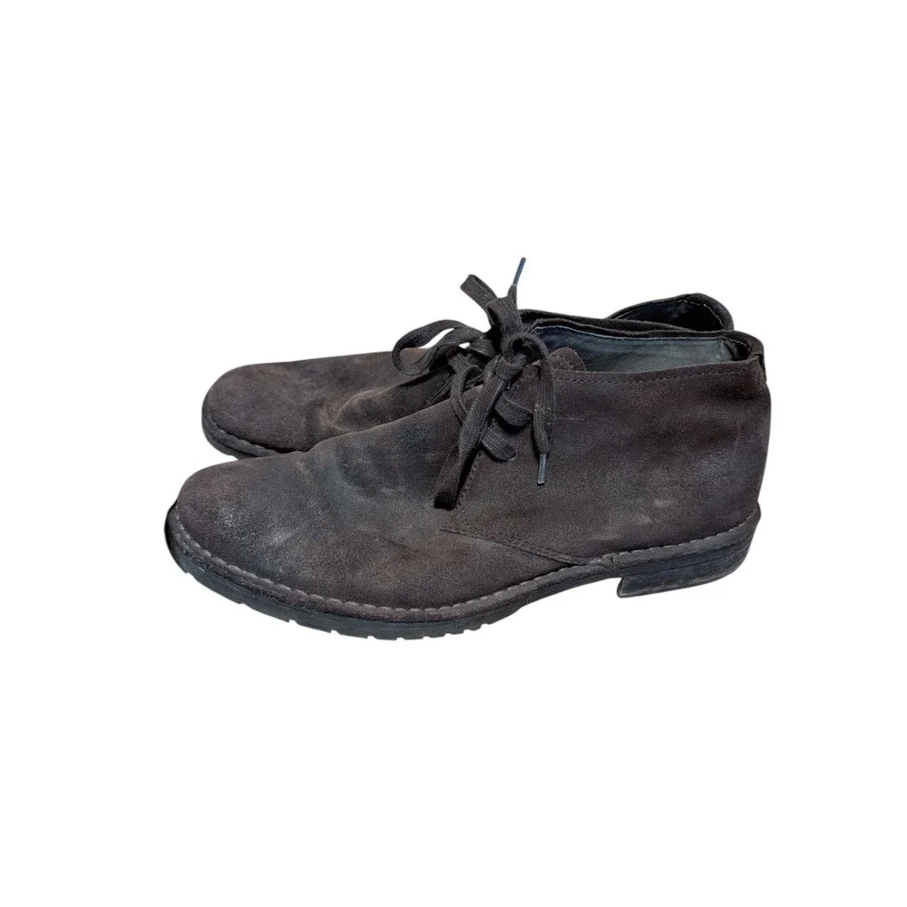 John Varvatos Chukka Boots Mens 11 M Brown Suede Hipster Preppy Crepe Soles